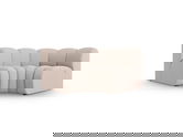 Modul pentru canapea, 1 loc, Lupine-140, Micadoni Home, 185x95x70 cm, tesatura chenille din poliester, bej