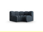 Modul pentru canapea, 1 loc, Lupine-140, Micadoni Home, 185x95x70 cm, tesatura chenille din poliester, albastru regal
