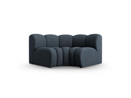 Modul pentru canapea, 1 loc, Lupine-140, Micadoni Home, 185x95x70 cm, tesatura chenille din poliester, albastru regal