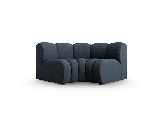 Modul pentru canapea, 1 loc, Lupine-140, Micadoni Home, 185x95x70 cm, tesatura chenille din poliester, albastru regal