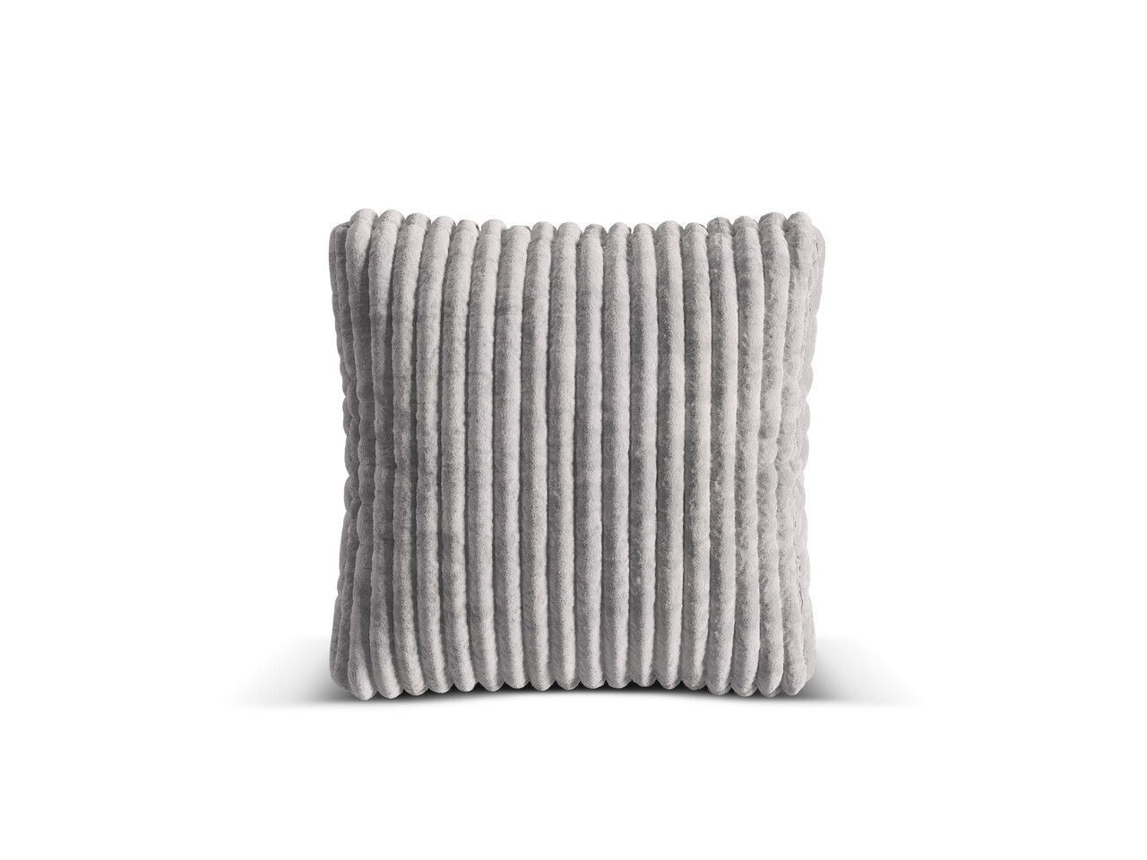 Perna decorativa, Martina-212, Micadoni Home, 65x65 cm, velur, gri deschis