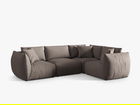 Coltar dreapta 4 locuri, Chris-259, Micadoni Home, 295x210x80 cm, tesatura structurata chenille, bej sand