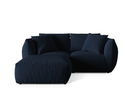 Coltar modular reversibil 4 locuri, Chris-184, Micadoni Home, 220x200x80 cm, catifea, albastru regal