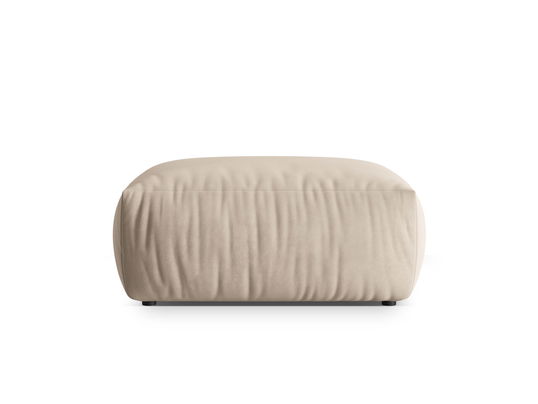 Taburet, Chris-184, Micadoni Home, 100x85x43 cm, catifea, ecru