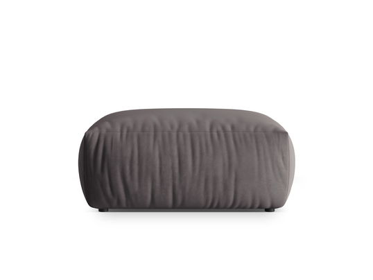 Taburet, Chris-184, Micadoni Home, 100x85x43 cm, catifea, gri inchis