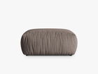 Taburet, Chris-259, Micadoni Home, 100x85x43 cm, tesatura structurata chenille, bej sand