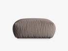 Taburet, Chris-259, Micadoni Home, 100x100x43 cm, tesatura structurata chenille, bej sand