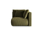 Modul pentru canapea, 1 loc, Chris-184, Micadoni Home, 100x100x80 cm, catifea, verde deschis