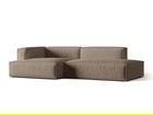 Coltar modular stanga 4 locuri, Nuria-215, Micadoni Home, 312x147x72 cm, tesatura structurata chenille, cappuccino