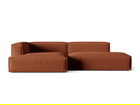 Coltar modular stanga 4 locuri, Nuria-215, Micadoni Home, 312x147x72 cm, tesatura structurata chenille, caramiziu