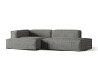 Coltar modular stanga 4 locuri, Nuria-260, Micadoni Home, 312x147x72 cm, tesatura boucle, grafit