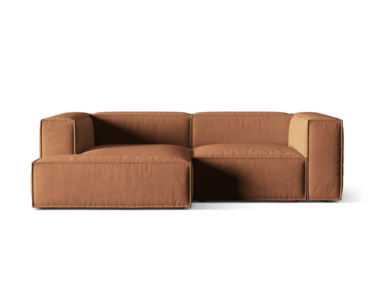 Coltar modular stanga 3 locuri, Nuria-88, Micadoni Home, 252x147x72 cm, catifea, miere