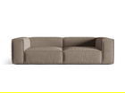 Canapea 4 locuri, Nuria-88, Micadoni Home, 250x110x72 cm, catifea, gri beton