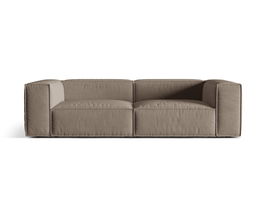 Canapea 4 locuri, Nuria-88, Micadoni Home, 250x110x72 cm, catifea, gri beton