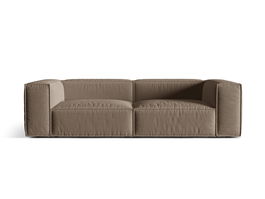 Canapea 4 locuri, Nuria-215, Micadoni Home, 250x110x72 cm, tesatura structurata chenille, cappuccino