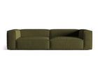 Canapea 5 locuri, Nuria-88, Micadoni Home, 290x110x72 cm, catifea, verde moss melange