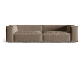 Canapea 5 locuri, Nuria-215, Micadoni Home, 290x110x72 cm, tesatura structurata chenille, cappuccino