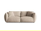 Canapea modulara 4 locuri, Chris-184, Micadoni Home, 260x100x80 cm, catifea, ecru