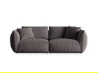 Canapea modulara 4 locuri, Chris-184, Micadoni Home, 260x100x80 cm, catifea, gri inchis