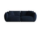 Canapea modulara 4 locuri, Chris-184, Micadoni Home, 260x100x80 cm, catifea, albastru regal