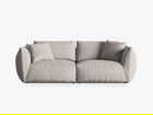 Canapea modulara 4 locuri, Chris-259, Micadoni Home, 260x100x80 cm, tesatura structurata chenille, natural