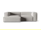 Coltar modular stanga 3 locuri, Nuria-215, Micadoni Home, 252x147x72 cm, tesatura structurata chenille, gri deschis