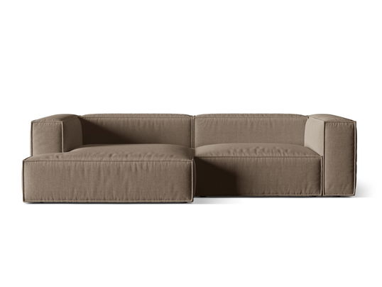 Coltar modular stanga 4 locuri, Nuria-215, Micadoni Home, 292x147x72 cm, tesatura structurata chenille, cappuccino