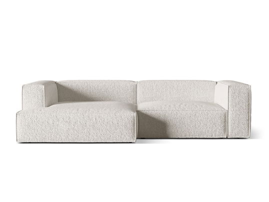 Coltar modular stanga 4 locuri, Nuria-260, Micadoni Home, 292x147x72 cm, tesatura boucle, gri bej melange