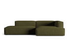 Coltar modular dreapta 4 locuri, Nuria-88, Micadoni Home, 312x147x72 cm, catifea, verde moss melange