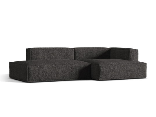 Coltar modular dreapta 4 locuri, Nuria-260, Micadoni Home, 312x147x72 cm, tesatura boucle, antracit
