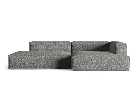 Coltar modular dreapta 4 locuri, Nuria-260, Micadoni Home, 312x147x72 cm, tesatura boucle, grafit