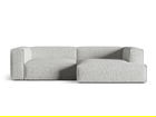 Coltar modular dreapta 4 locuri, Nuria-260, Micadoni Home, 292x147x72 cm, tesatura boucle, argintiu
