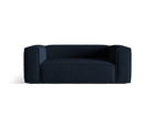 Canapea 2 locuri, Nuria-88, Micadoni Home, 170x110x72 cm, catifea, albastru inchis