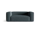 Canapea 2 locuri, Nuria-215, Micadoni Home, 170x110x72 cm, tesatura structurata chenille, petrol inchis