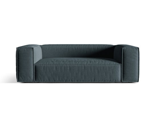 Canapea 3 locuri, Nuria-215, Micadoni Home, 210x110x72 cm, tesatura structurata chenille, petrol inchis