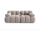 Canapea modulara 2 locuri, Bellis-51, Micadoni Home, 188x94x70 cm, catifea, cappuccino
