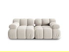 Canapea modulara 2 locuri, Bellis-51, Micadoni Home, 188x94x70 cm, catifea, bej inchis