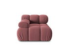 Modul stanga pentru canapea, 1 loc, Bellis-51, Micadoni Home, 94x94x70 cm, catifea, roz