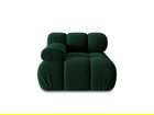 Modul stanga pentru canapea, 1 loc, Bellis-51, Micadoni Home, 94x94x70 cm, catifea, verde bottle