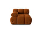 Modul stanga pentru canapea, 1 loc, Bellis-51, Micadoni Home, 94x94x70 cm, catifea, teracota