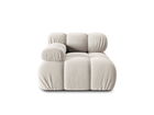 Modul stanga pentru canapea, 1 loc, Bellis-51, Micadoni Home, 94x94x70 cm, catifea, bej inchis