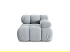 Modul dreapta pentru canapea, 1 loc, Bellis-51, Micadoni Home, 94x94x70 cm, catifea, albastru deschis