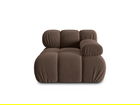 Modul dreapta pentru canapea, 1 loc, Bellis-51, Micadoni Home, 94x94x70 cm, catifea, maro inchis