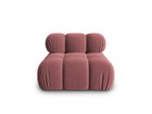Modul pentru canapea, 1 loc, Bellis-51, Micadoni Home, 94x94x70 cm, catifea, roz