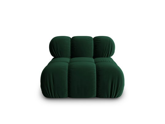 Modul pentru canapea, 1 loc, Bellis-51, Micadoni Home, 94x94x70 cm, catifea, verde bottle