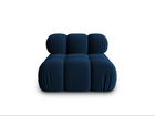 Modul pentru canapea, 1 loc, Bellis-51, Micadoni Home, 94x94x70 cm, catifea, albastru regal