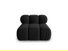 Modul pentru canapea, 1 loc, Bellis-51, Micadoni Home, 94x94x70 cm, catifea, negru