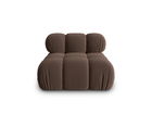 Modul pentru canapea, 1 loc, Bellis-51, Micadoni Home, 94x94x70 cm, catifea, maro inchis