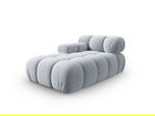 Sezlong living stanga 1 loc, Bellis-51, Micadoni Home, 155x94x70 cm, catifea, albastru deschis
