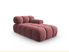 Sezlong living dreapta 1 loc, Bellis-51, Micadoni Home, 155x94x70 cm, catifea, roz